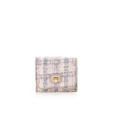 オリジナル金具ツイード 折財布