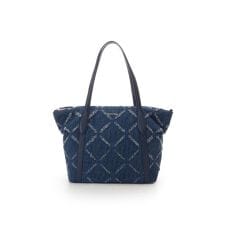 ウォッシング加工デニム調 トートバッグ