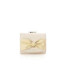 バイカラーリボンモチーフ口金折財布