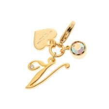 サマンサタバサプチチョイス(Petit Choice)のシンプルイニシャル ファスナーチャーム Ｖ