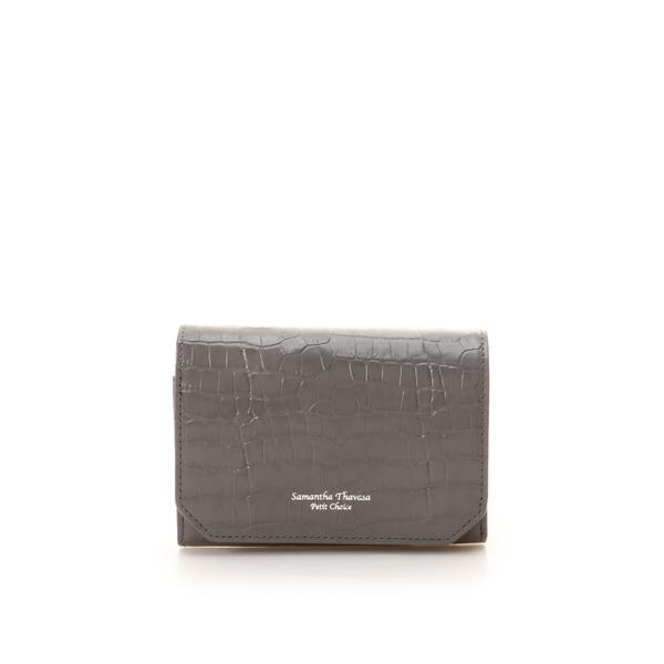 クロコ型押しカラー 折財布 | サマンサタバサプチチョイス(Petit