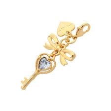 ハートキーモチーフ ファスナーチャーム