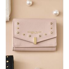 サマンサタバサプチチョイス(Petit Choice)のゴールドスタッズ ミニ折財布
