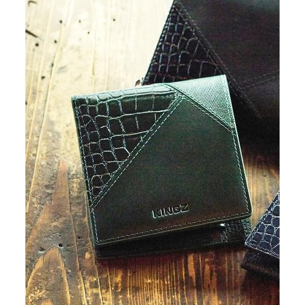 KINGZ トリックウォレット 二つ折り財布 ブラックレザー トリックウォレット(FREE ブラック): KINGZサマンサタバサ公式
