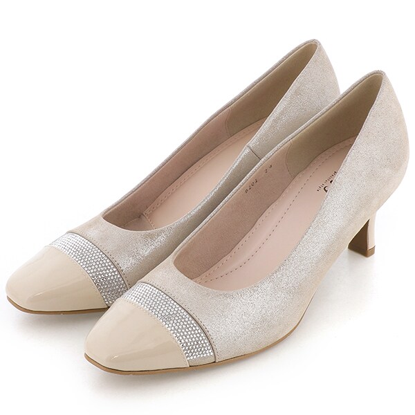 スクエアトゥ素材コンビパンプス | ユニティー(unity) | マルイウェブ