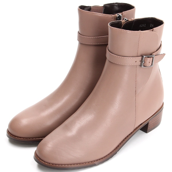 ベルテッドデザイン スクエアトゥショートブーツ | アルテミス by