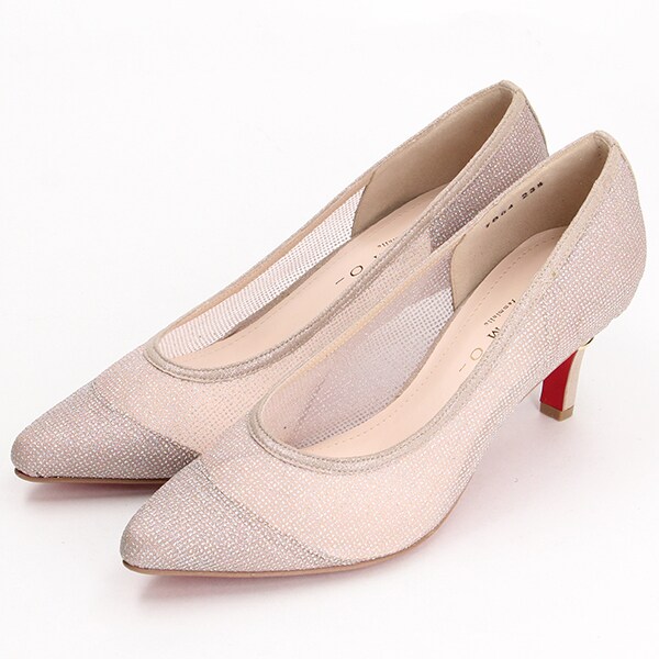 ポインテッドトゥチュールパンプス