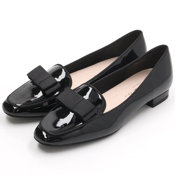 リボンモチーフスクエアトゥカッターパンプス | メルモ(MELMO