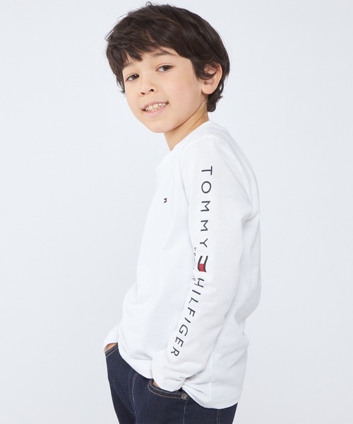 KIDS【90～170cm展開】ベーシックフラッグロングスリーブTシャツ