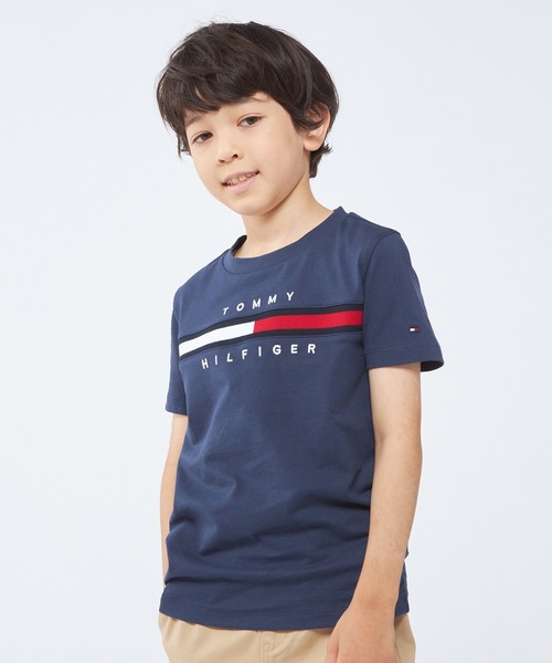 KIDS【90～170cm展開】 フラッグロゴＴシャツ | トミー ヒルフィガー