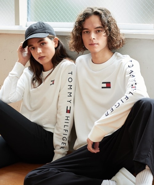 オンライン限定 フレンチテリー ロゴ ロングスリーブスウェット | トミー ヒルフィガー(Tommy Hilfiger) | 78J2764 |  ファッション通販 マルイウェブチャネル