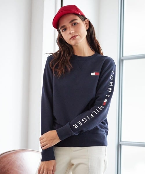 オンライン限定 フレンチテリー ロゴ ロングスリーブスウェット | トミー ヒルフィガー(Tommy Hilfiger) | 78J2764 |  ファッション通販 マルイウェブチャネル