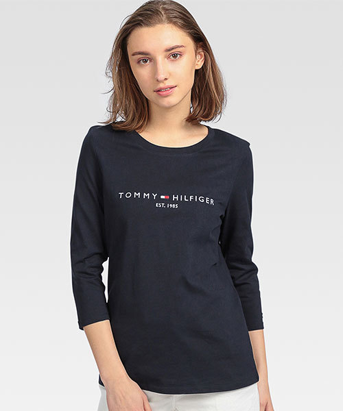 ベーシックロゴ3/4スリーブＴシャツ | トミー ヒルフィガー(Tommy