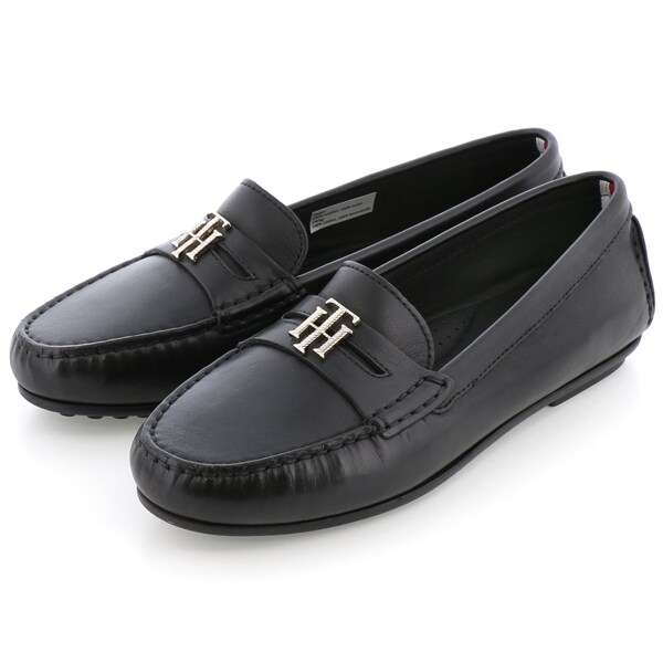  トミーヒルフィガーChain Monogramローファー トミー ヒルフィガー TOMMY HILFIGER チェーンレザーローファー