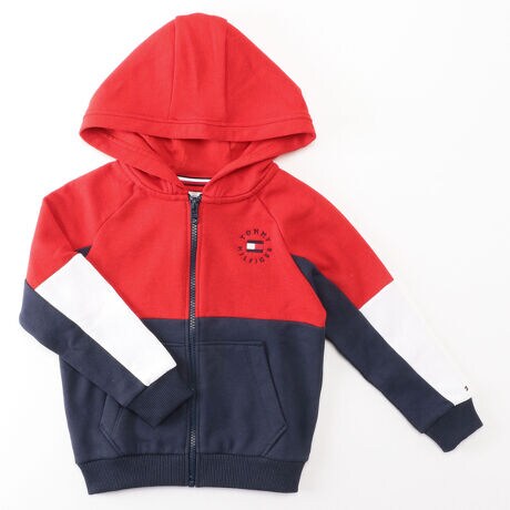 Unisex Capsule カラーブロックジップアップパーカー | トミー 