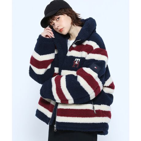 ボーダーテディダウンジャケット | トミー ヒルフィガー(Tommy 