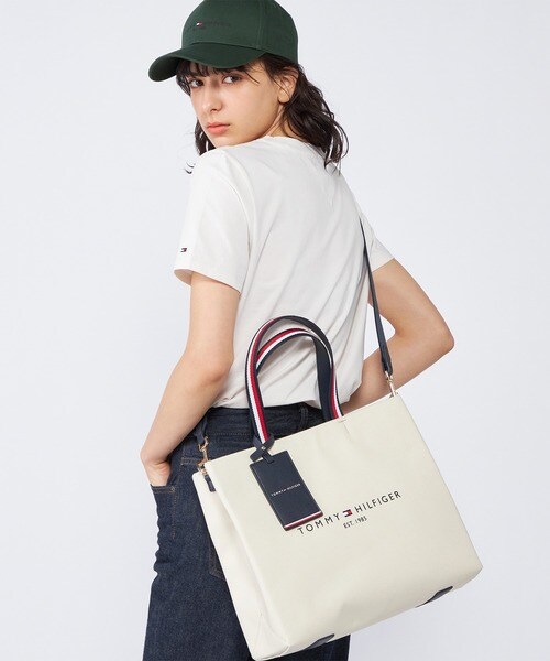 ミニショッパーキャンバストートバッグ | トミー ヒルフィガー(Tommy