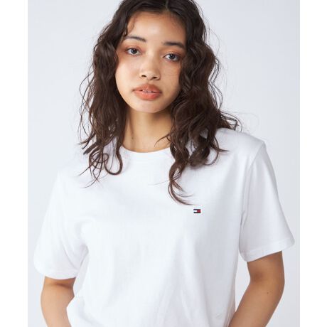 トミーヒルフィガーワンポイントクルーネック半袖Tシャツ | トミー 