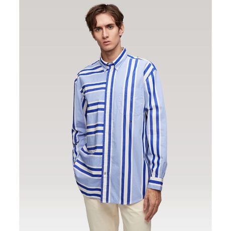 SPORT PLACED STRIPE SHIRT/g~[ qtBK[(Tommy Hilfiger)