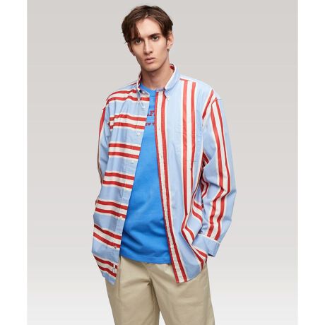 SPORT PLACED STRIPE SHIRT/g~[ qtBK[(Tommy Hilfiger)
