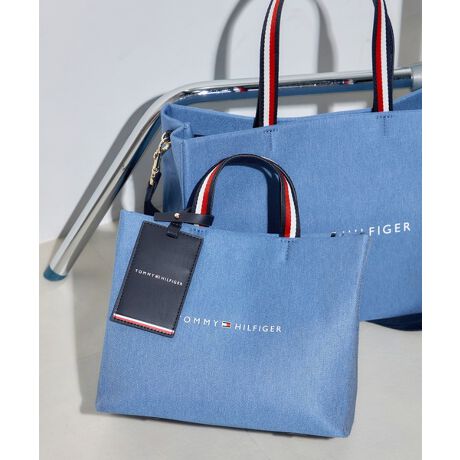 ミディアムデニムショッパートートバッグ | トミー ヒルフィガー(Tommy  