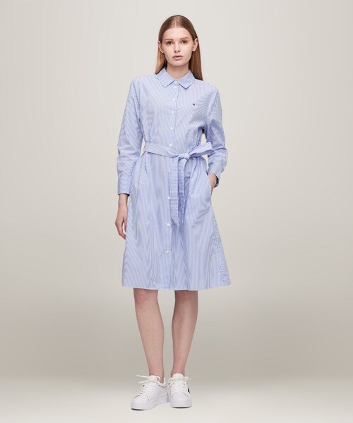 エッセンシャルニーシャツワンピース | トミー ヒルフィガー(Tommy