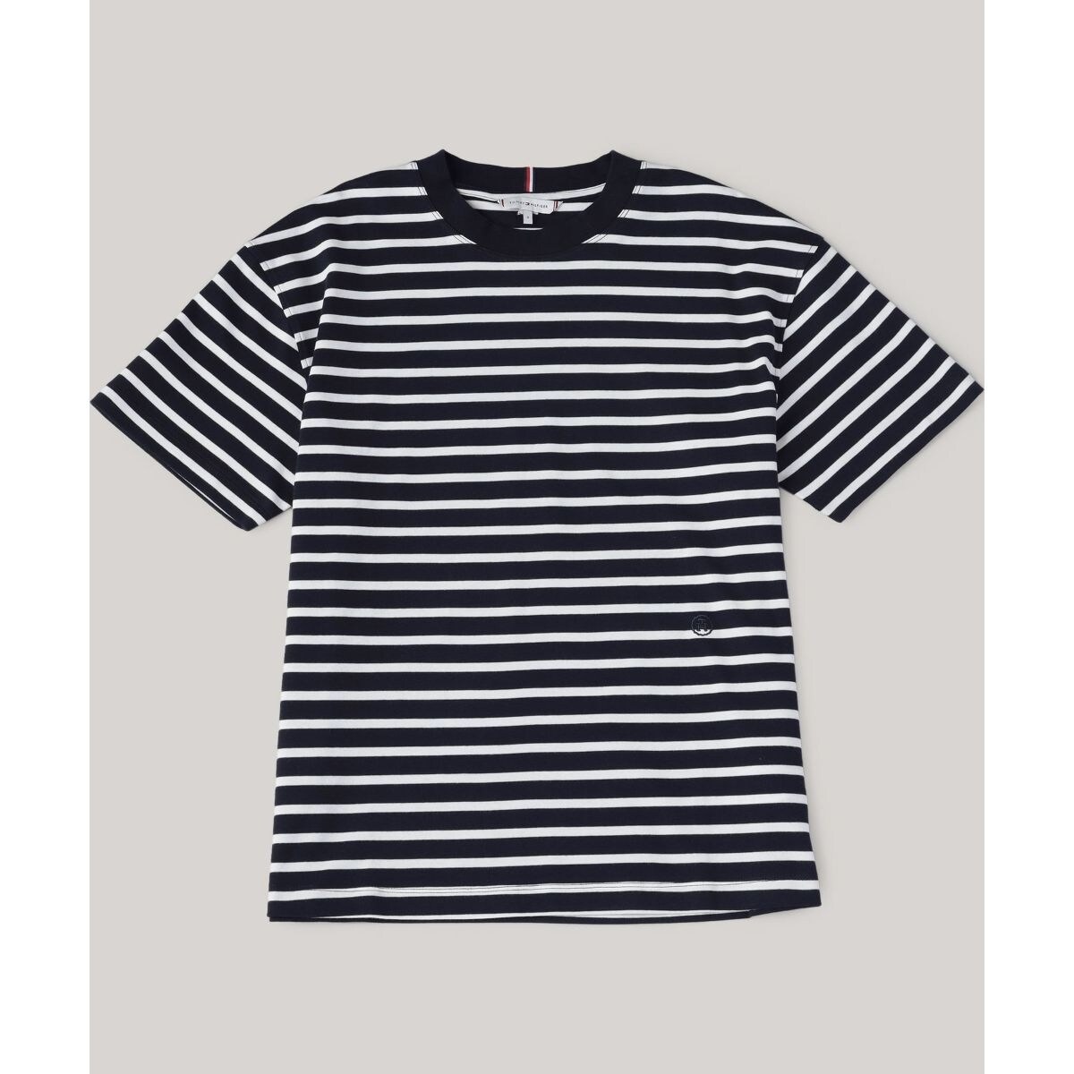 トミー ヒルフィガー   リラックスライトコットンインターロックTシャツ （ブラック） TOMMY HILFIGER トミー ヒルフィガー リラックスライトコットン