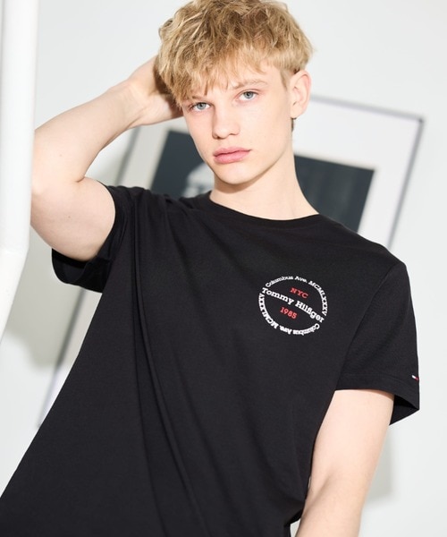 ヒルフィガーラウンデルTシャツ　ブラック　Lサイズ オンライン限定ヒルフィガーラウンデルTシャツ | トミー