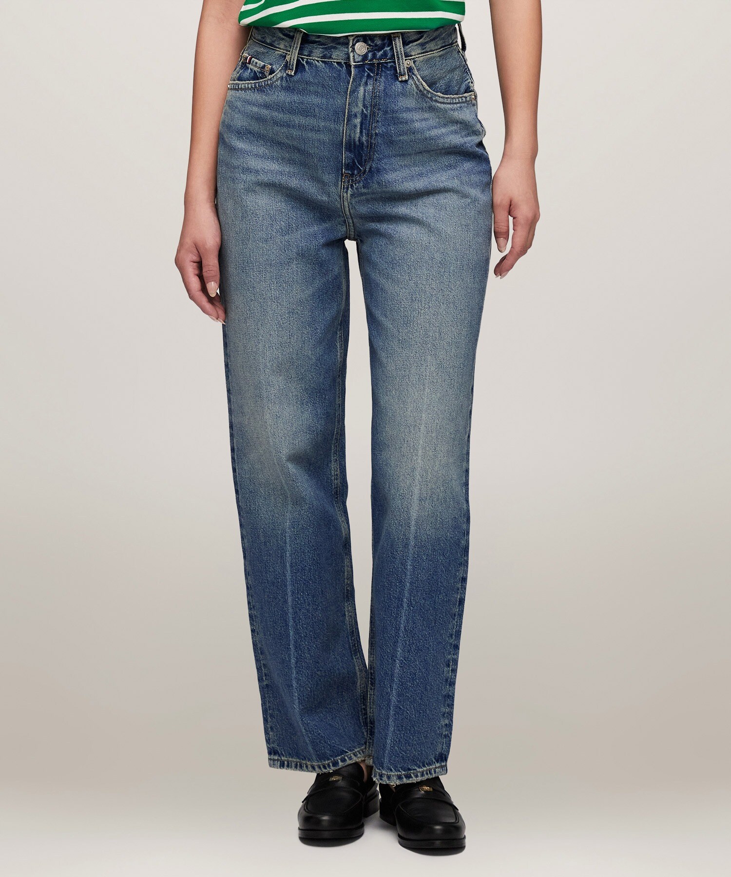 リラックスストレートハイウエストジーンズ | トミー ヒルフィガー