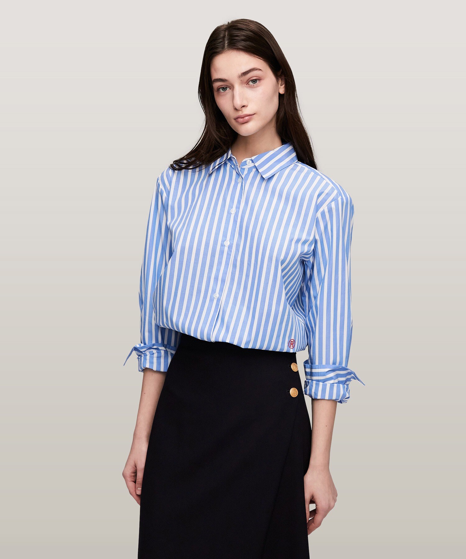 ストライプイージーフィットシャツ TOMMY HILFIGER（トミーヒルフィガー）の「ストライプイージー