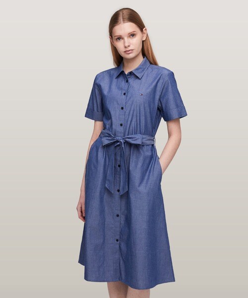 季節のおすすめ商品 シャンブレーシャツワンピース | トミー ヒルフィガー(Tommy レディースウェア