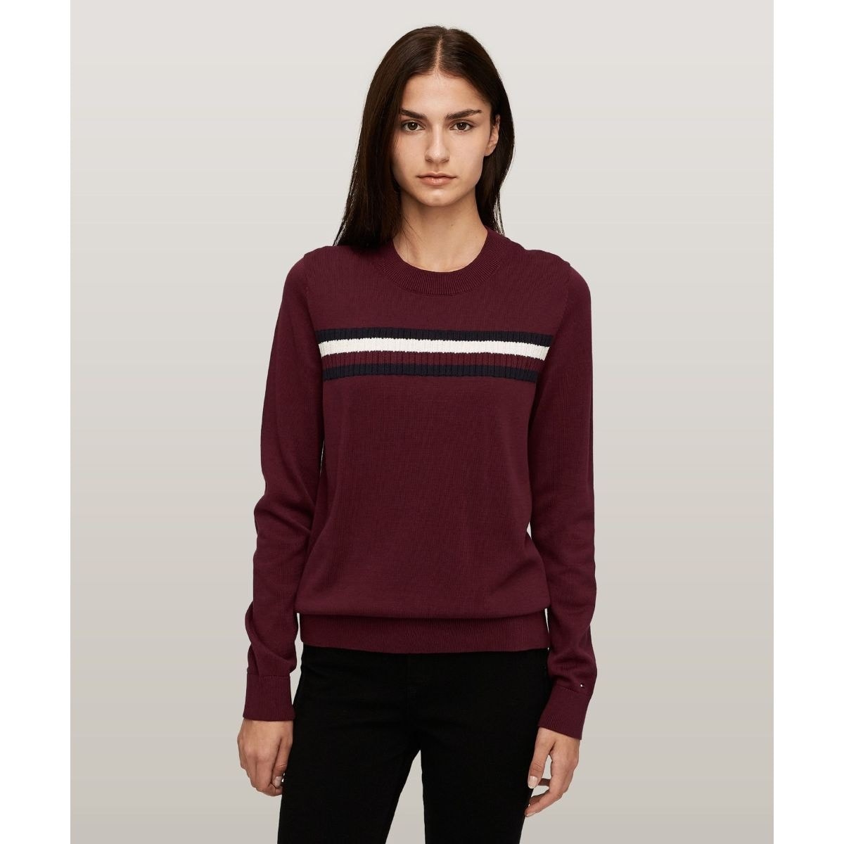 [�}���C]�O���[�o���X�g���C�v�Z�[�^�[/�g�~�[ �q���t�B�K�[�iTommy Hilfiger�j �s���NVLP