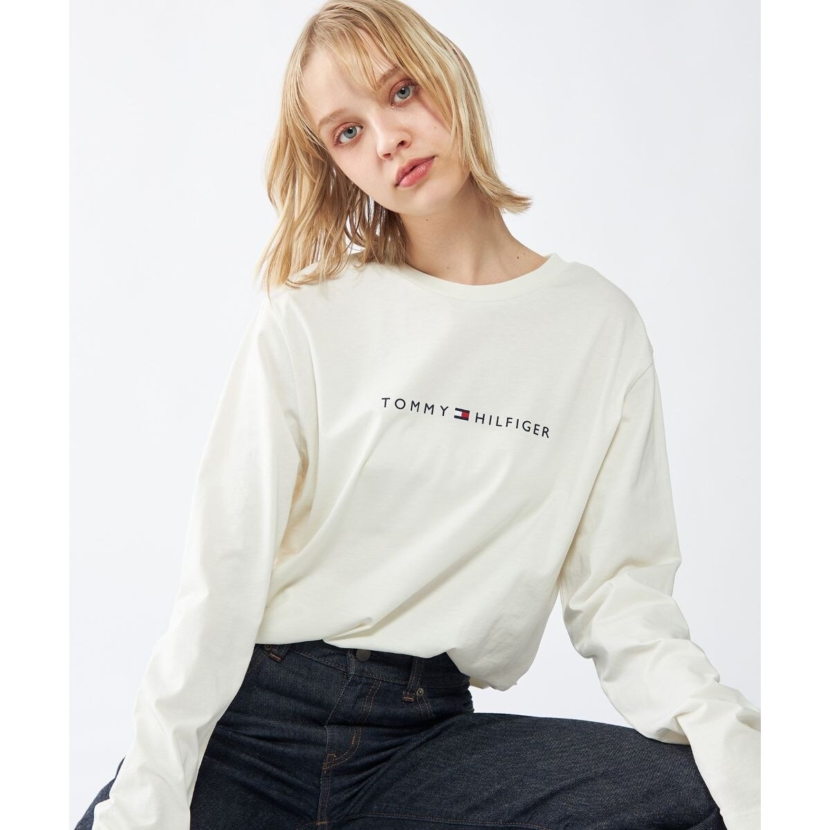 オンライン限定】ロゴロングスリーブTシャツ ロンT | トミー