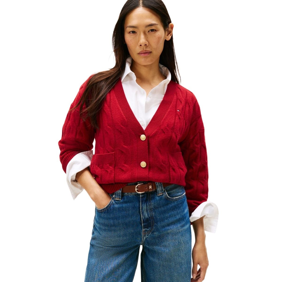 [�}���C]�\�t�g�E�[���P�[�u���J�[�f�B�K��/�g�~�[ �q���t�B�K�[�iTommy Hilfiger�j ���b�hXIT