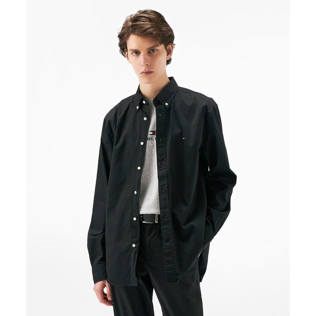 コアフレックスポプリンソリッドシャツ | トミー ヒルフィガー(Tommy