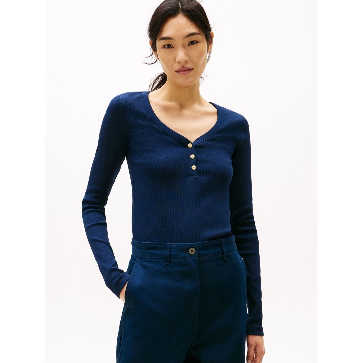 SMD STRIPE EASY FIT LS SHIRT | トミー ヒルフィガー(Tommy Hilfiger