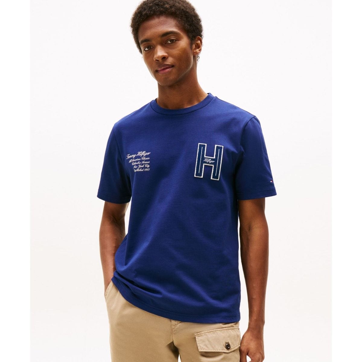 バーシティヒルフィガーTシャツ TOMMY HILFIGER｜バーシティクルーネックショートスリーブ