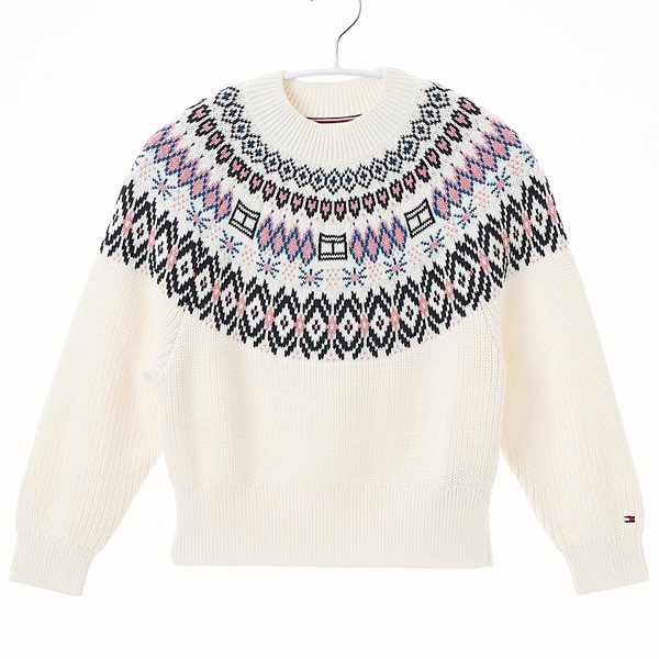 [�}���C]GIRLS �t�F�A�A�C���Z�[�^�[/�g�~�[ �q���t�B�K�[�iTommy Hilfiger�j �z���C�gYA8