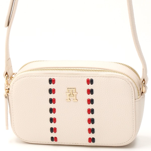 プッシュロックレザーフラップショルダーバッグ | トミー ヒルフィガー