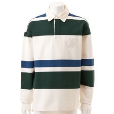 リラックスストライプラグビートレーナー