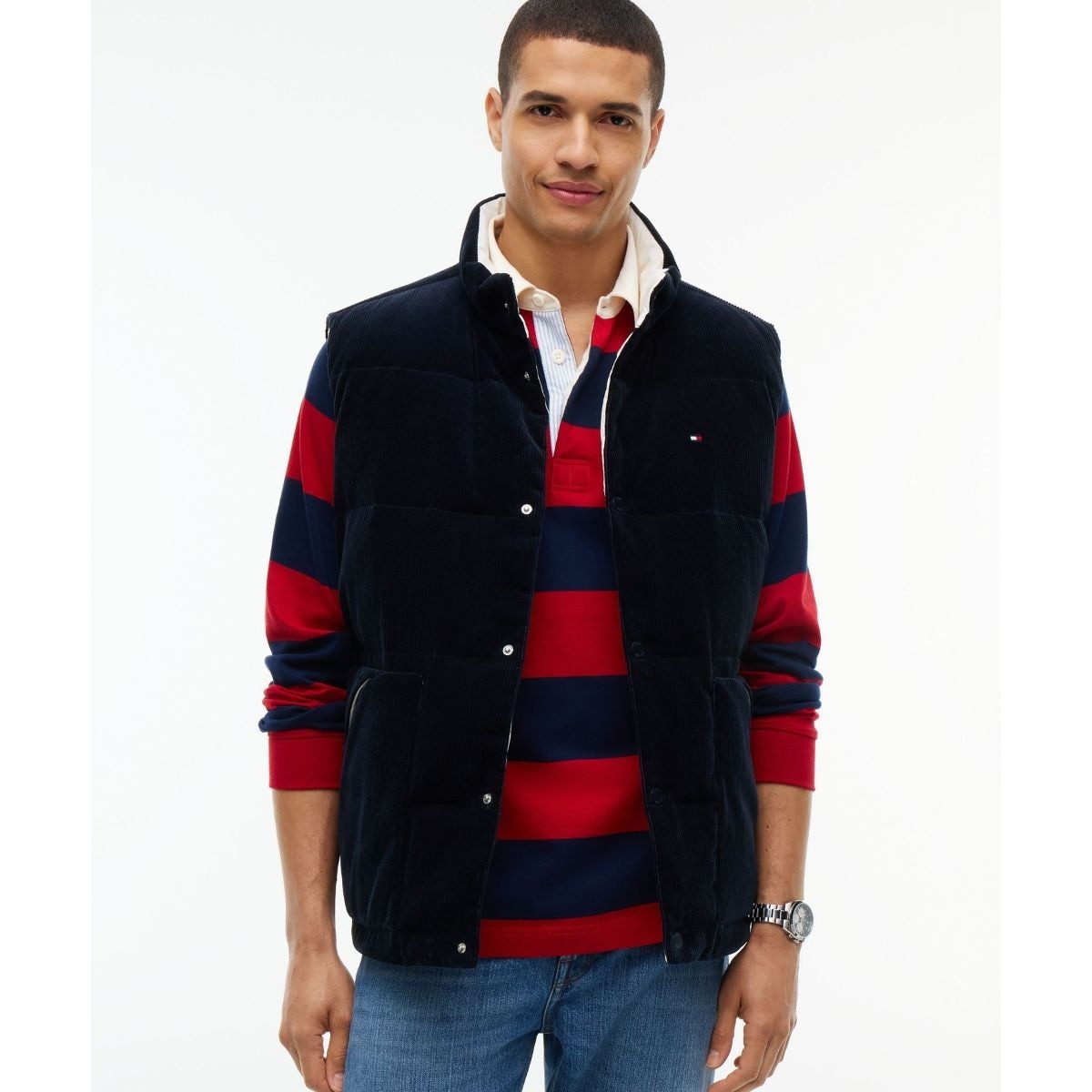 リバーシブルコーデュロイダウンベスト | トミー ヒルフィガー(Tommy