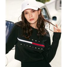 【オンライン限定】トミーヒルフィガーロゴロングスリーブTシャツ / TINO TEE | トミー ヒルフィガー