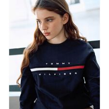 トミー ヒルフィガー(Tommy Hilfiger)の【オンライン限定】トミーヒルフィガーロゴロングスリーブTシャツ / TINO TEE