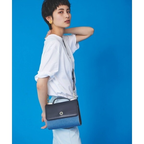 ★★★トミーヒルフィガー TOMMY 新品お洒落な３色ショルダーバッグ 3wayショルダーバッグ （ネイビー）