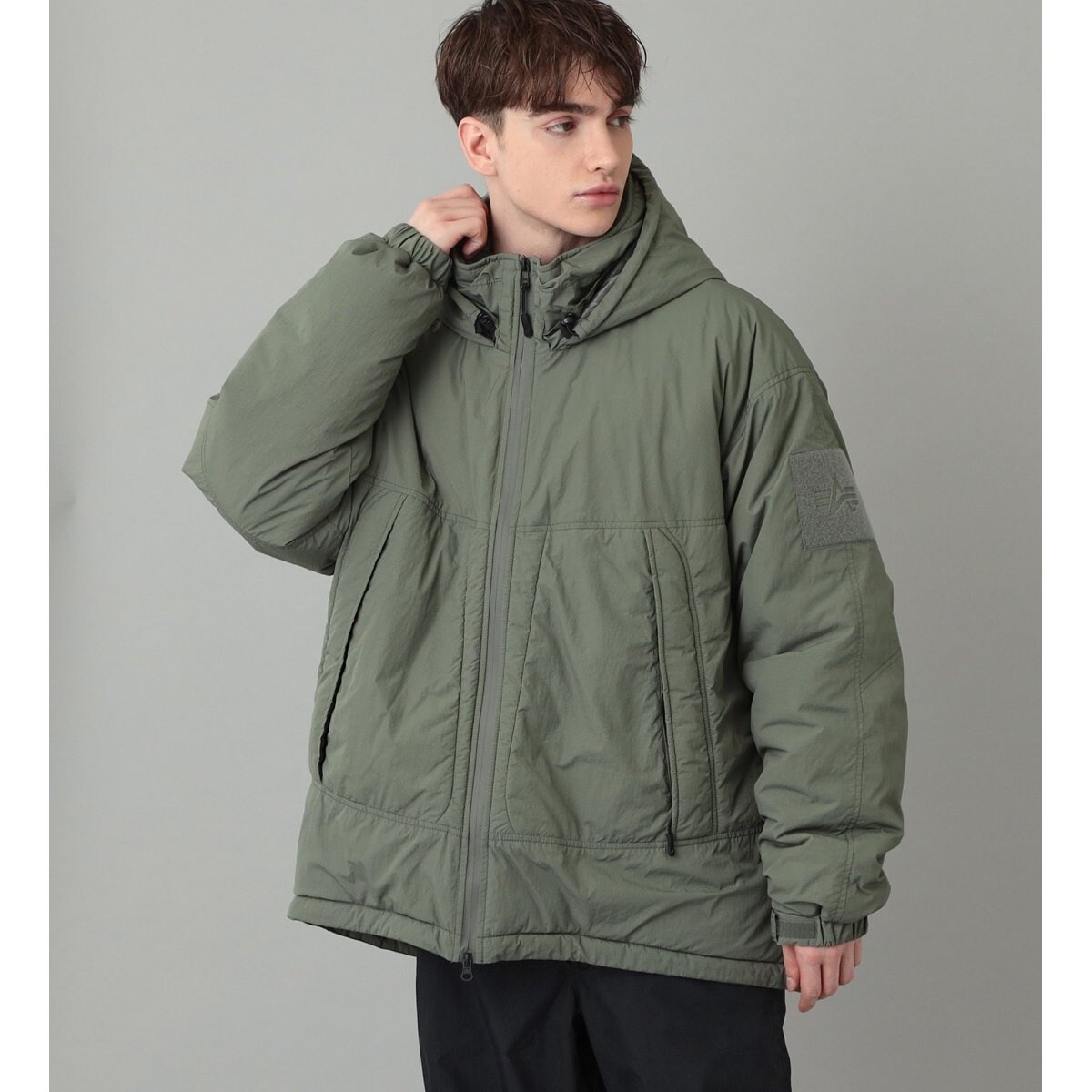 〇素材新品未使用✨ALPHA INDUSTRIES モンスターパーカー XL グレー