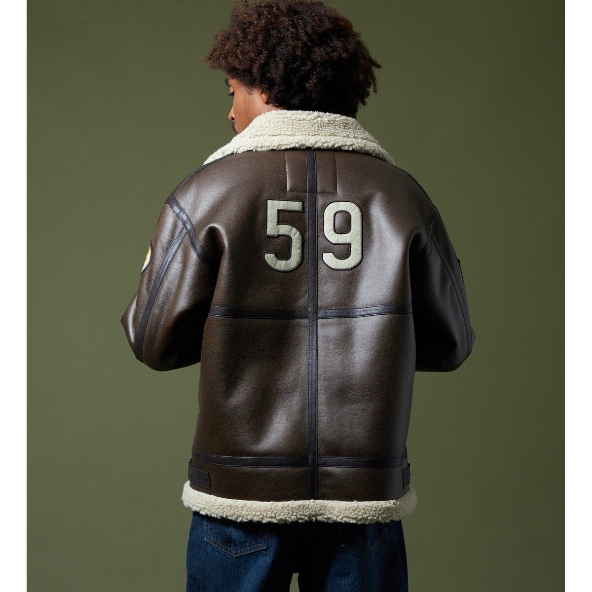 B-3 パッチドフェイクムートンジャケット | アルファ インダストリーズ