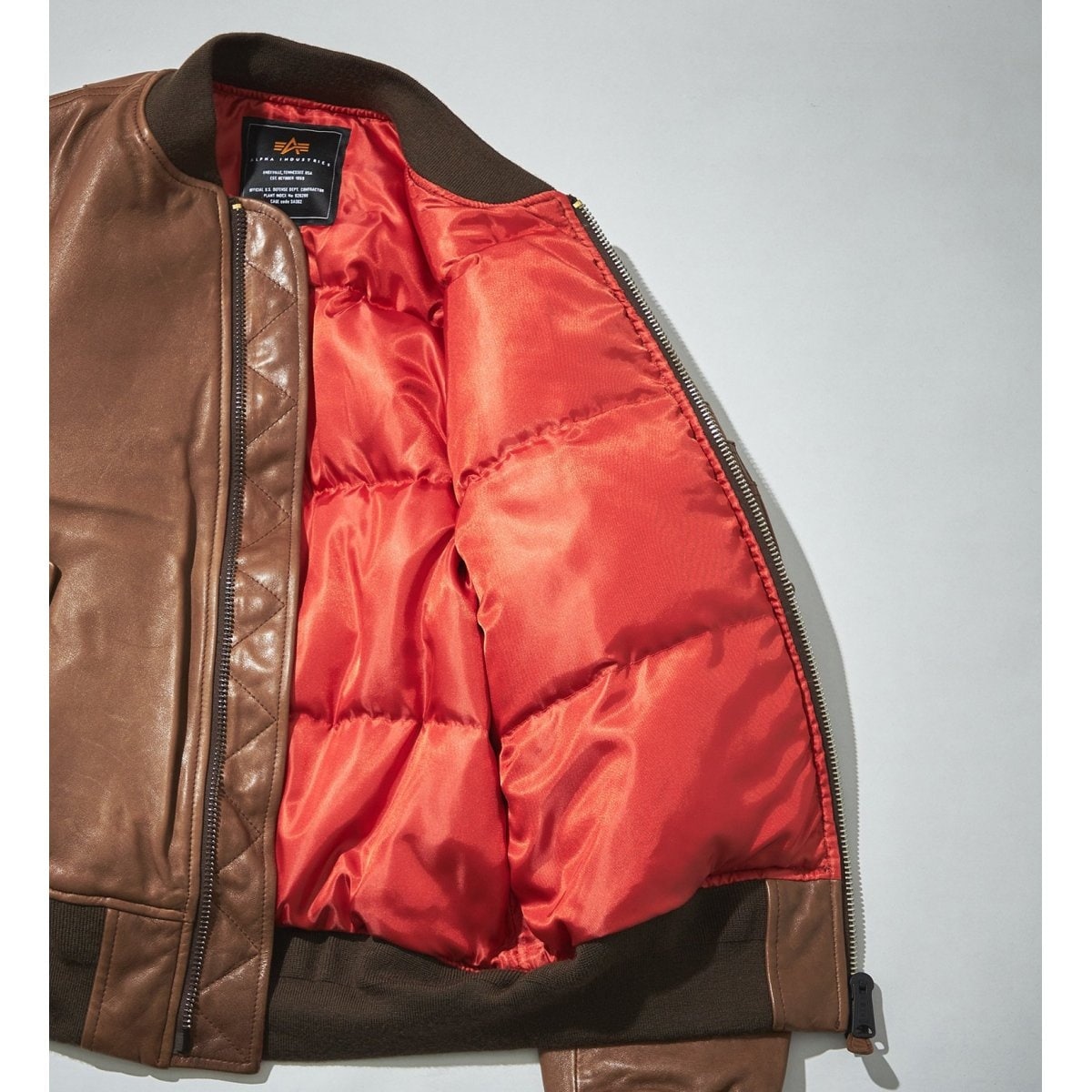 直営店限定】レザーMA-1ダウン/本革 | アルファ インダストリーズ(ALPHA INDUSTRIES) | マルイウェブチャネル