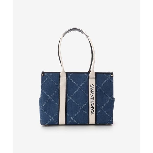 国内買付【SAMANTHAVEGA】ロゴテープキャンバスA4トートバッグ サマンサベガ SAMANTHAVEGA ロゴテープキャンバスA4トートバッグ