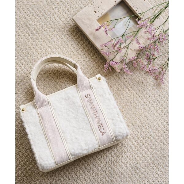 ツイードフリルハンドバッグ（大）／サマンサベガ（Samantha Vega ） ツイードフリルハンドバッグ（大）[品番：STJW0012074