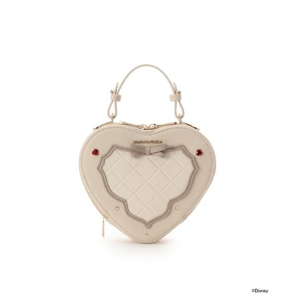samoyed ベルベットハートバッグ 美女と野獣』「ベル」コレクション ハート型ショルダーバッグ